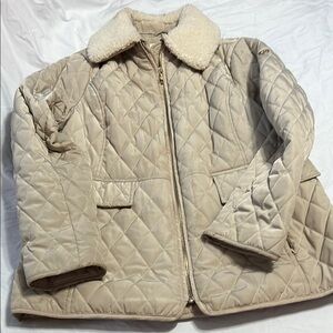Michael Kors Cream Quilted Jacket